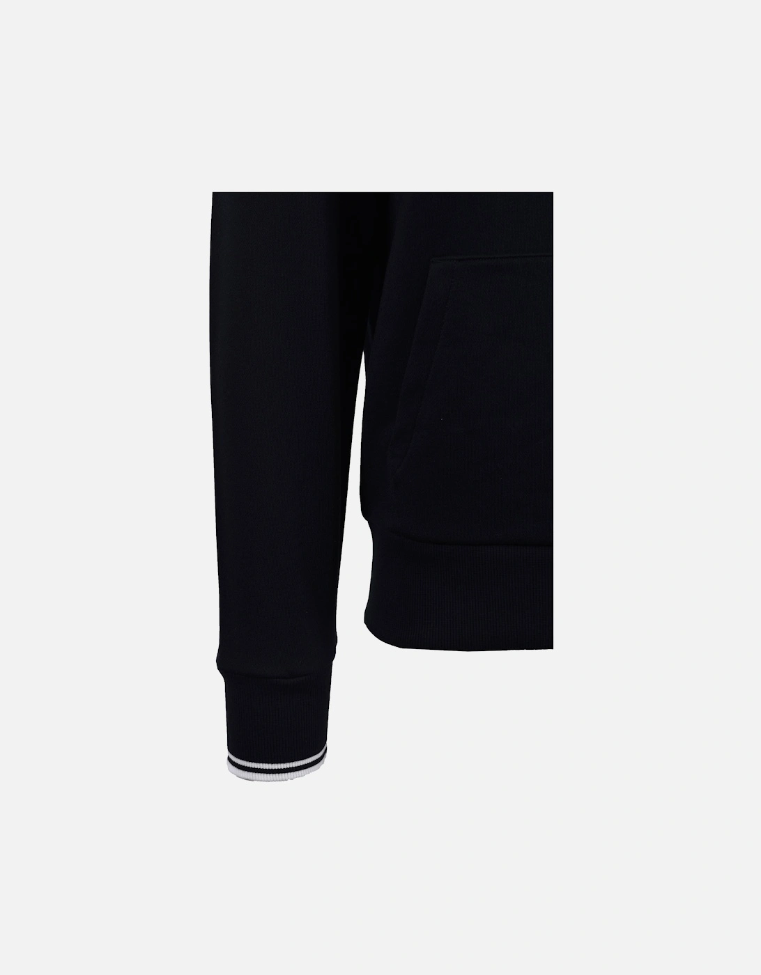 Tipped Hooded Sweatshirt Navy