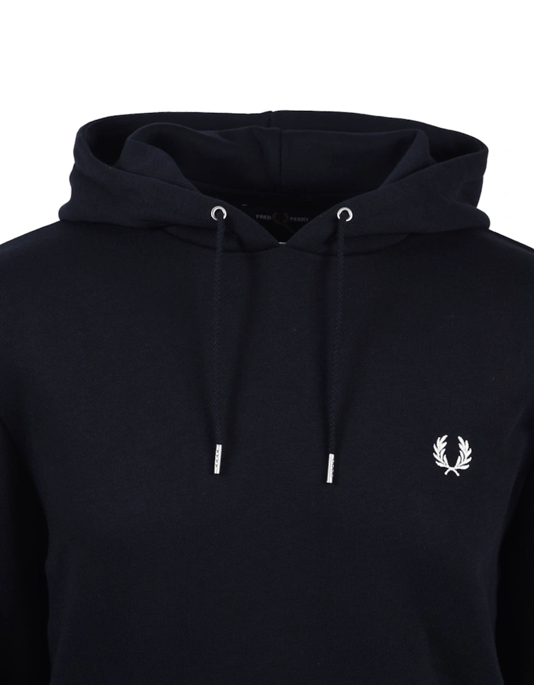Tipped Hooded Sweatshirt Navy