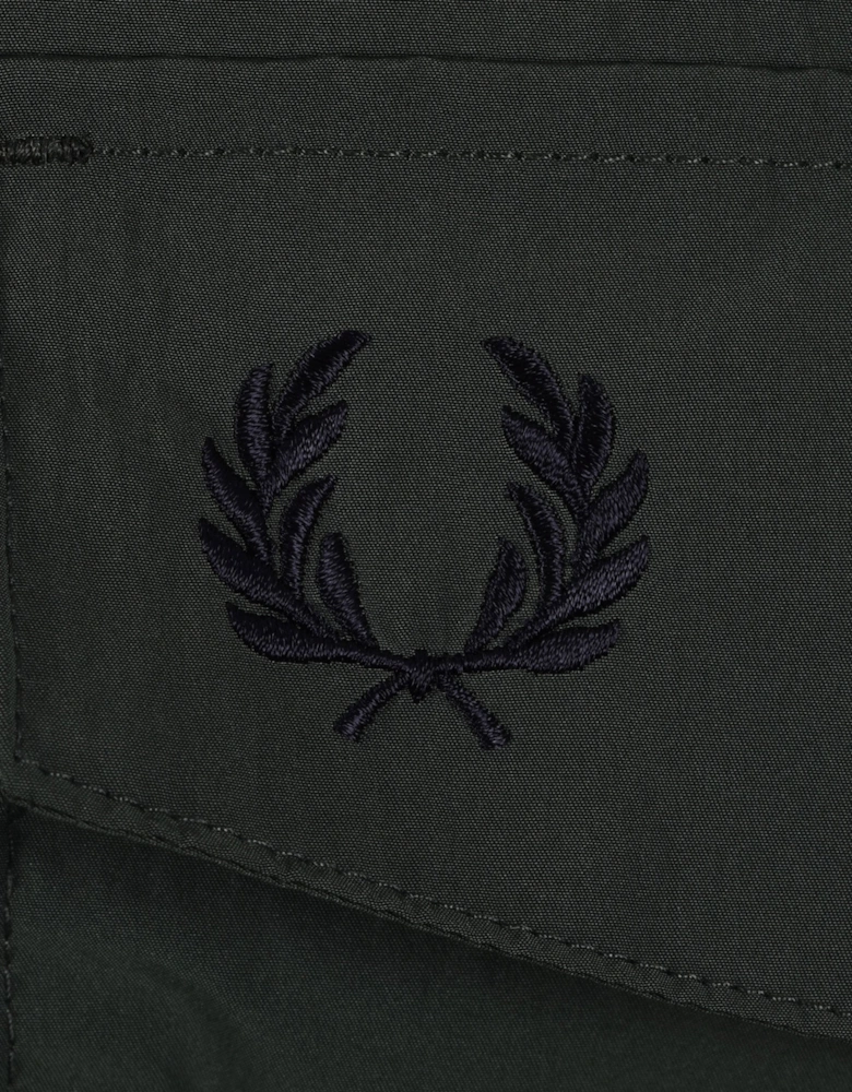 Zip Through Overshirt Court Green