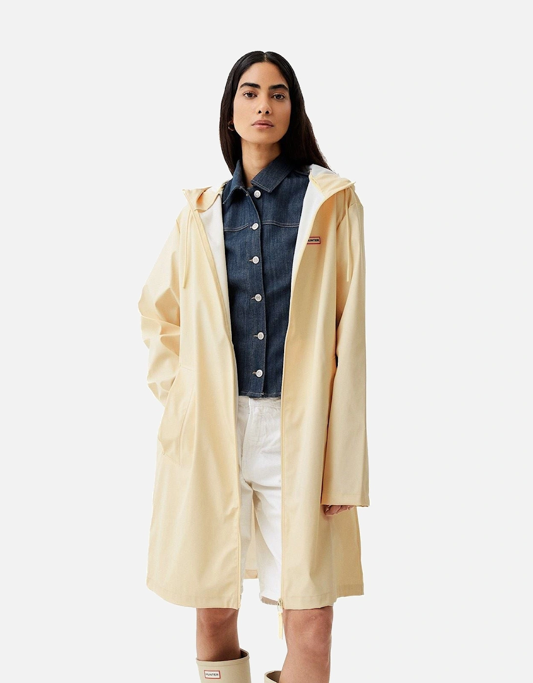 Andrea Unisex Adults Grey Rain Coat