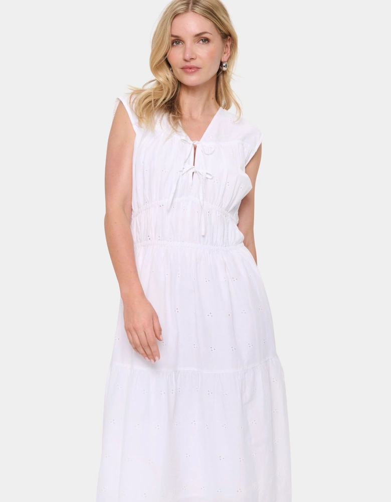 KaitaSZ V-Neck Sleeveless Midi Dress