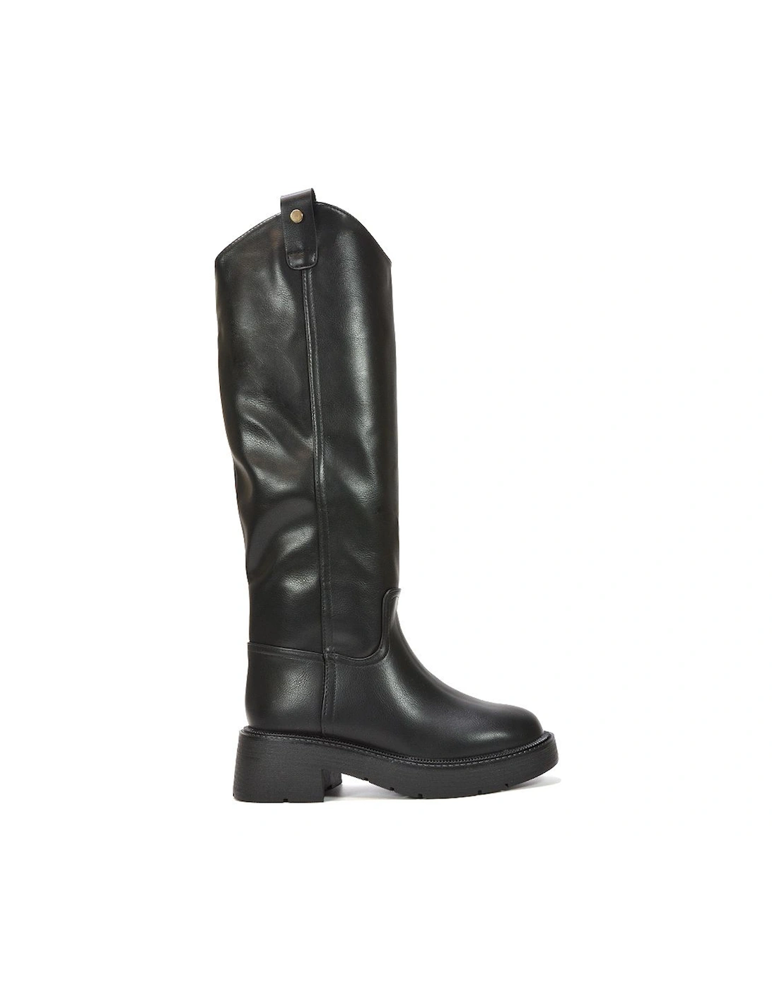 'Saffira' Chunky Faux Fur Lined Knee High Riding Boots, 2 of 1