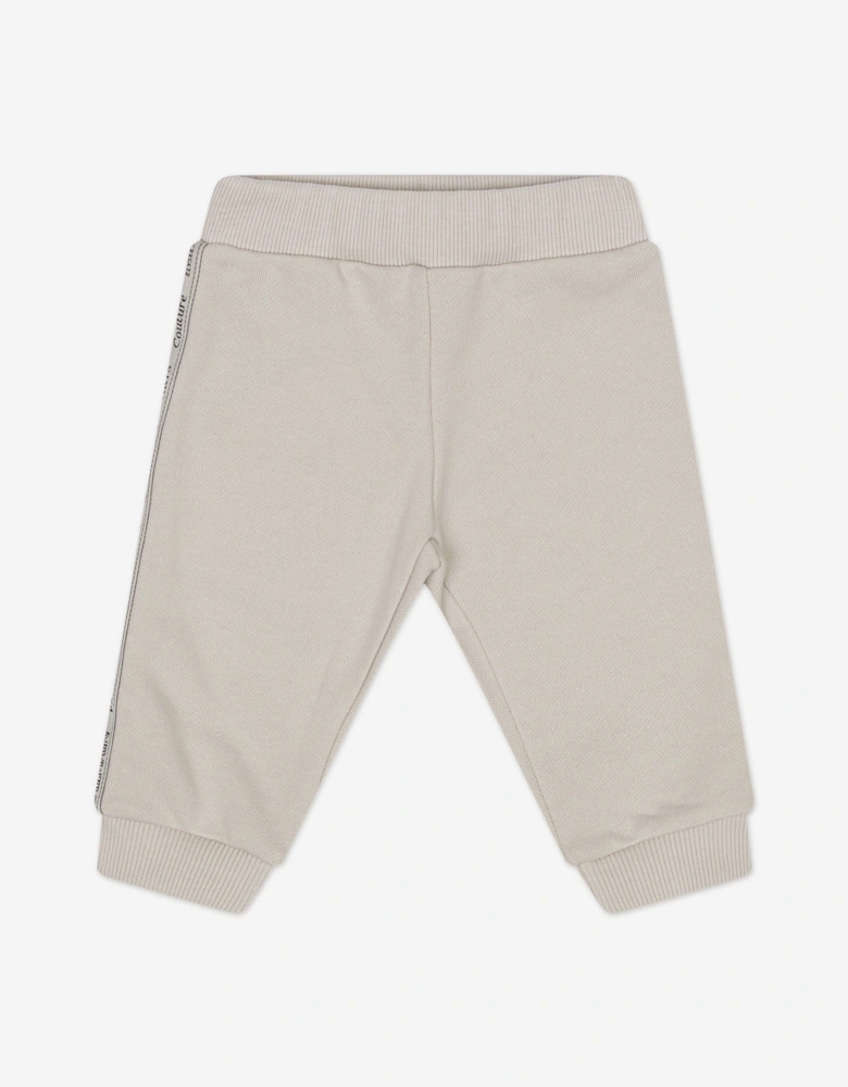 Baby Logo Tape Joggers in Beige