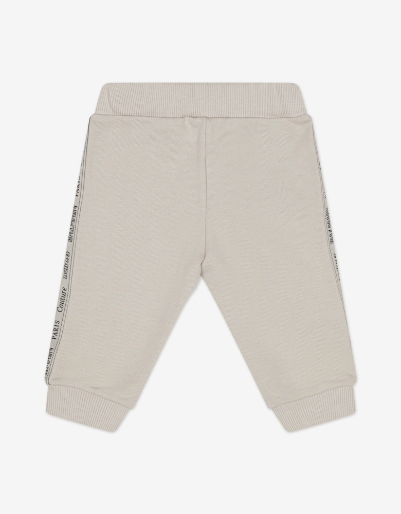 Baby Logo Tape Joggers in Beige