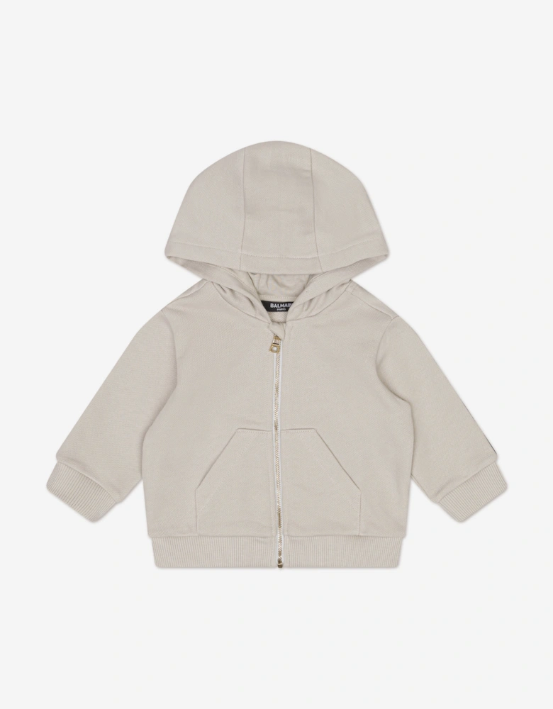 Baby Zip Up Top in Beige