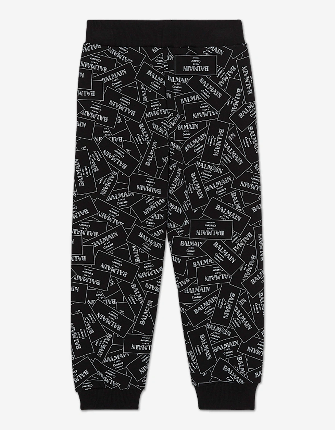 Kids Logo Print Joggers in Black