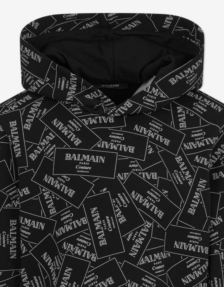 Kids Logo Hoodie in Black