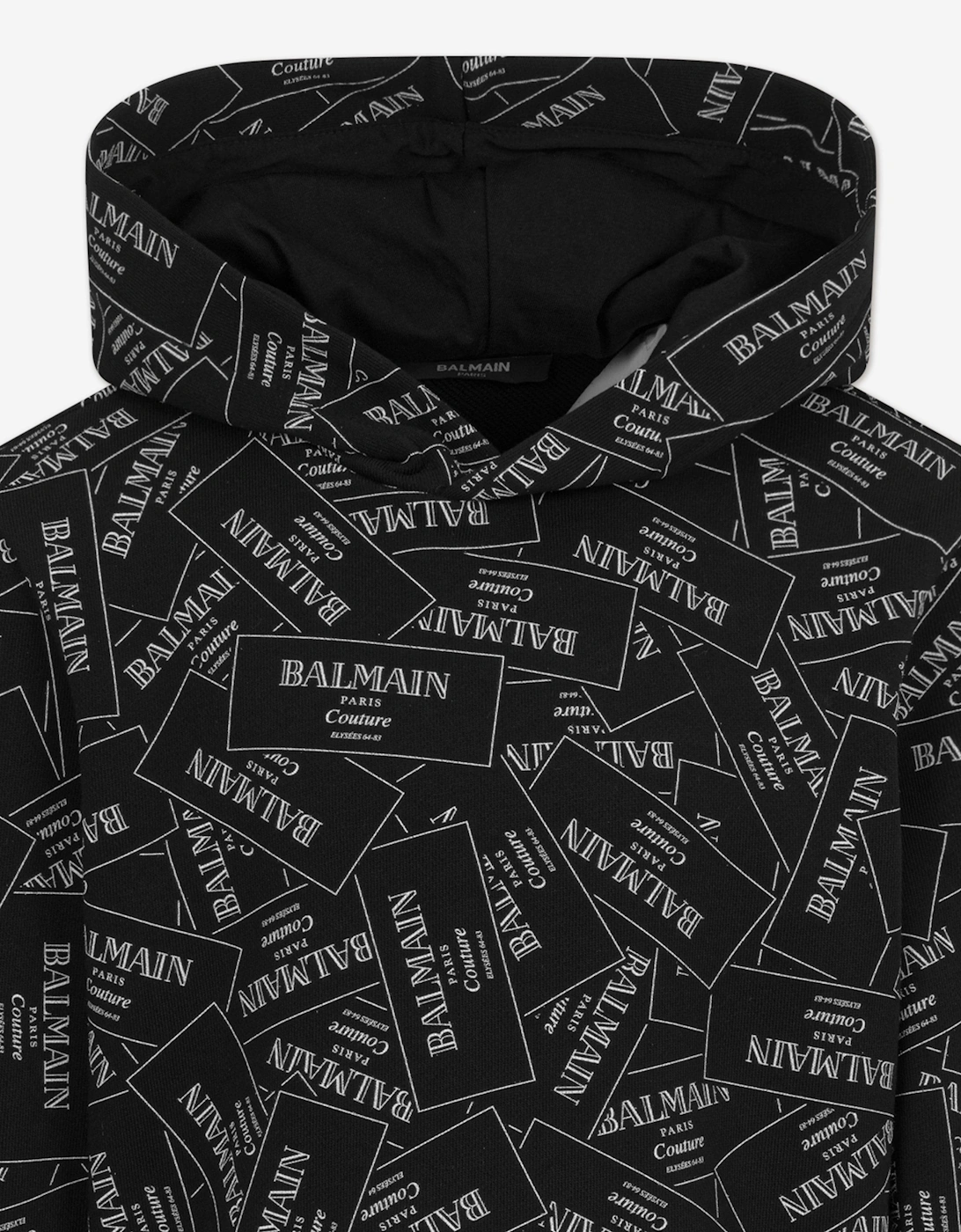 Kids Logo Hoodie in Black
