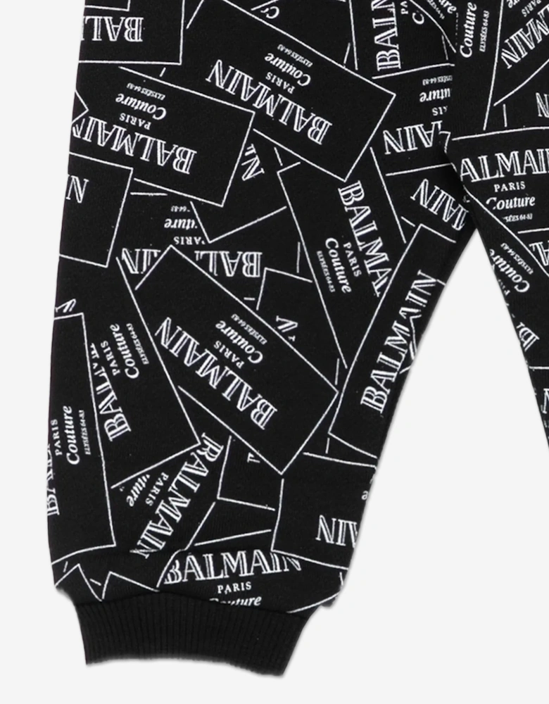 Baby Boys Logo Joggers in Black