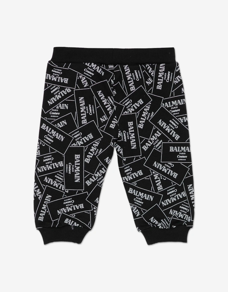 Baby Boys Logo Joggers in Black