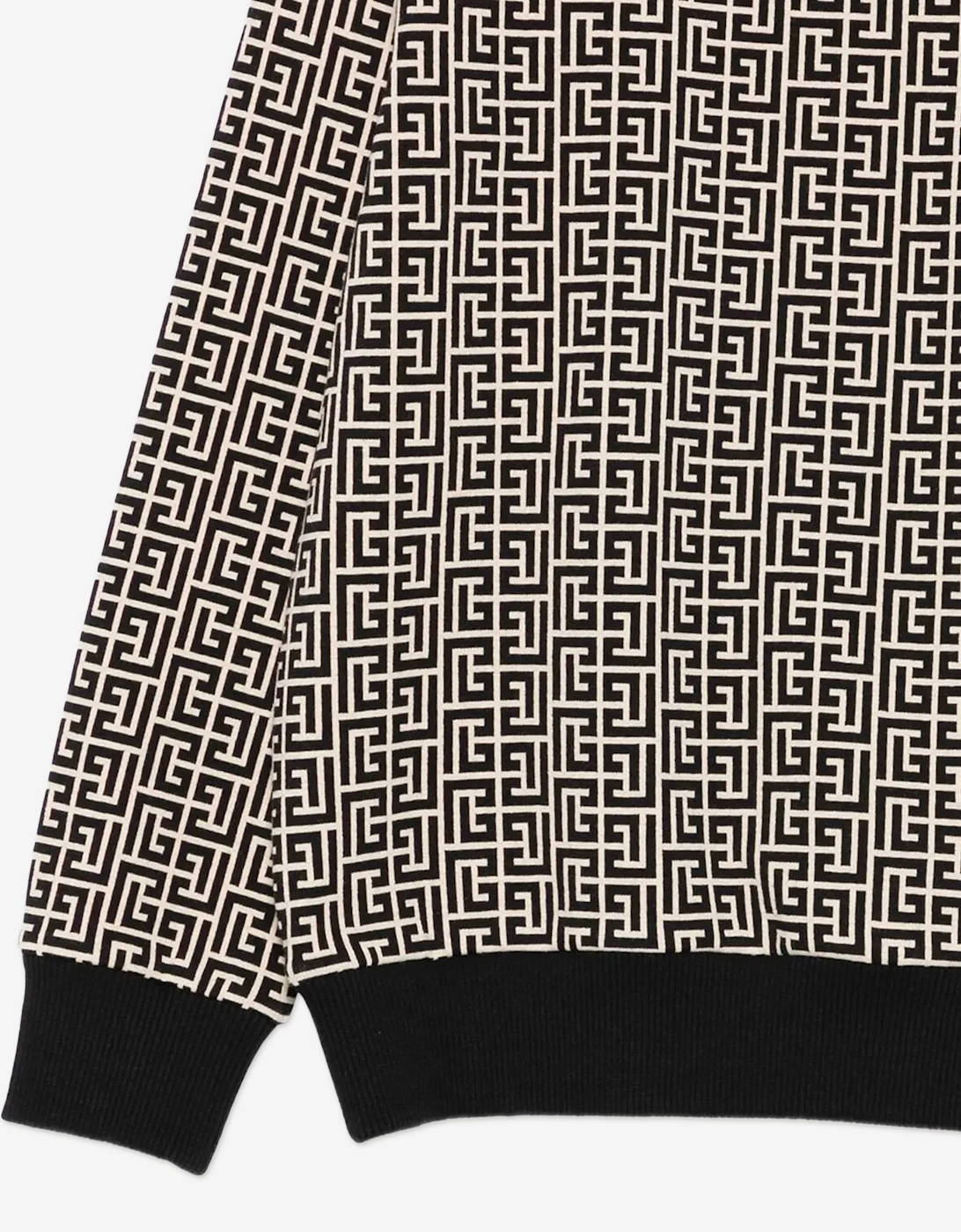 Kids Monogram Sweatshirt in Black