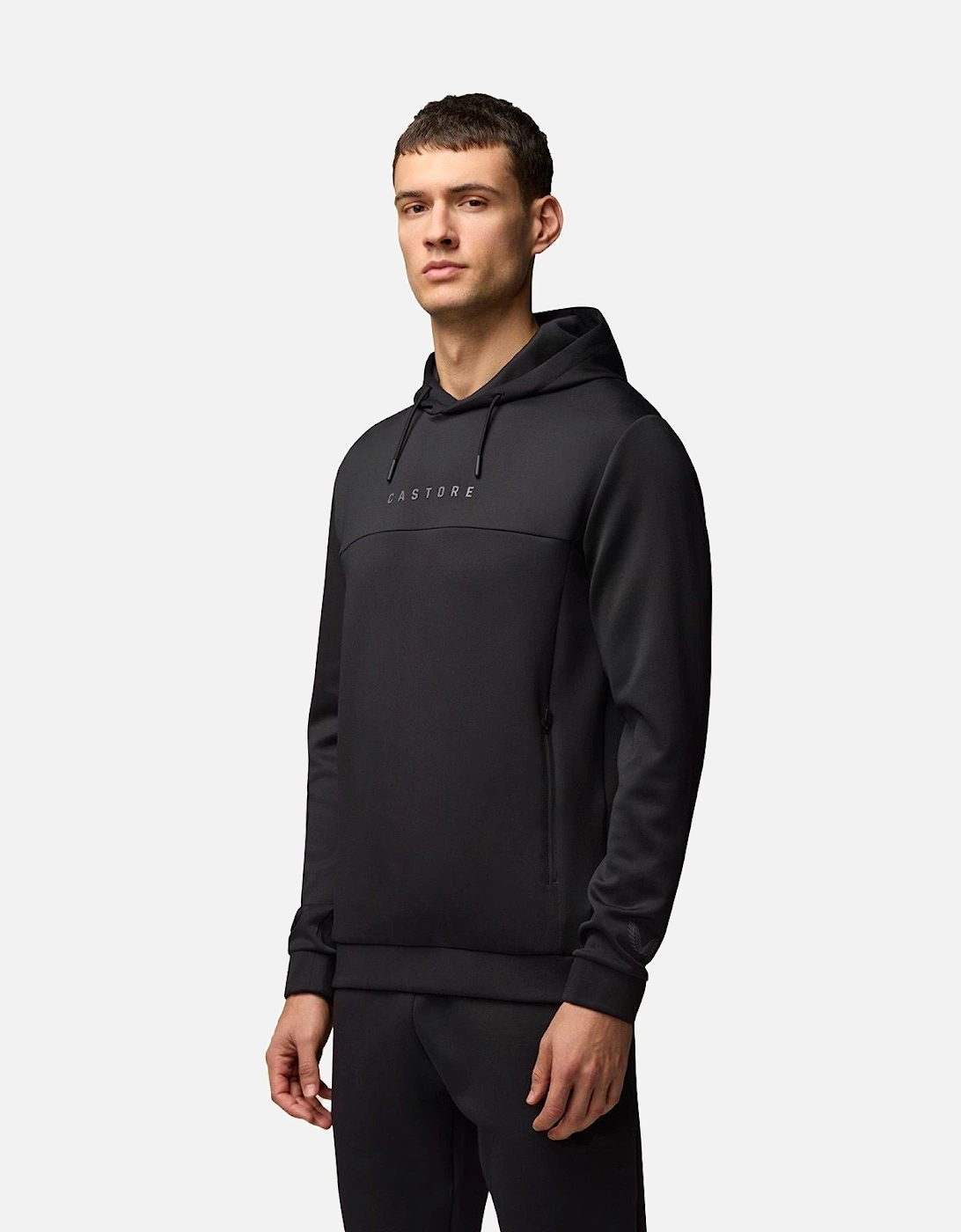 Scuba Hoody Polyester Men's Black Hoodies