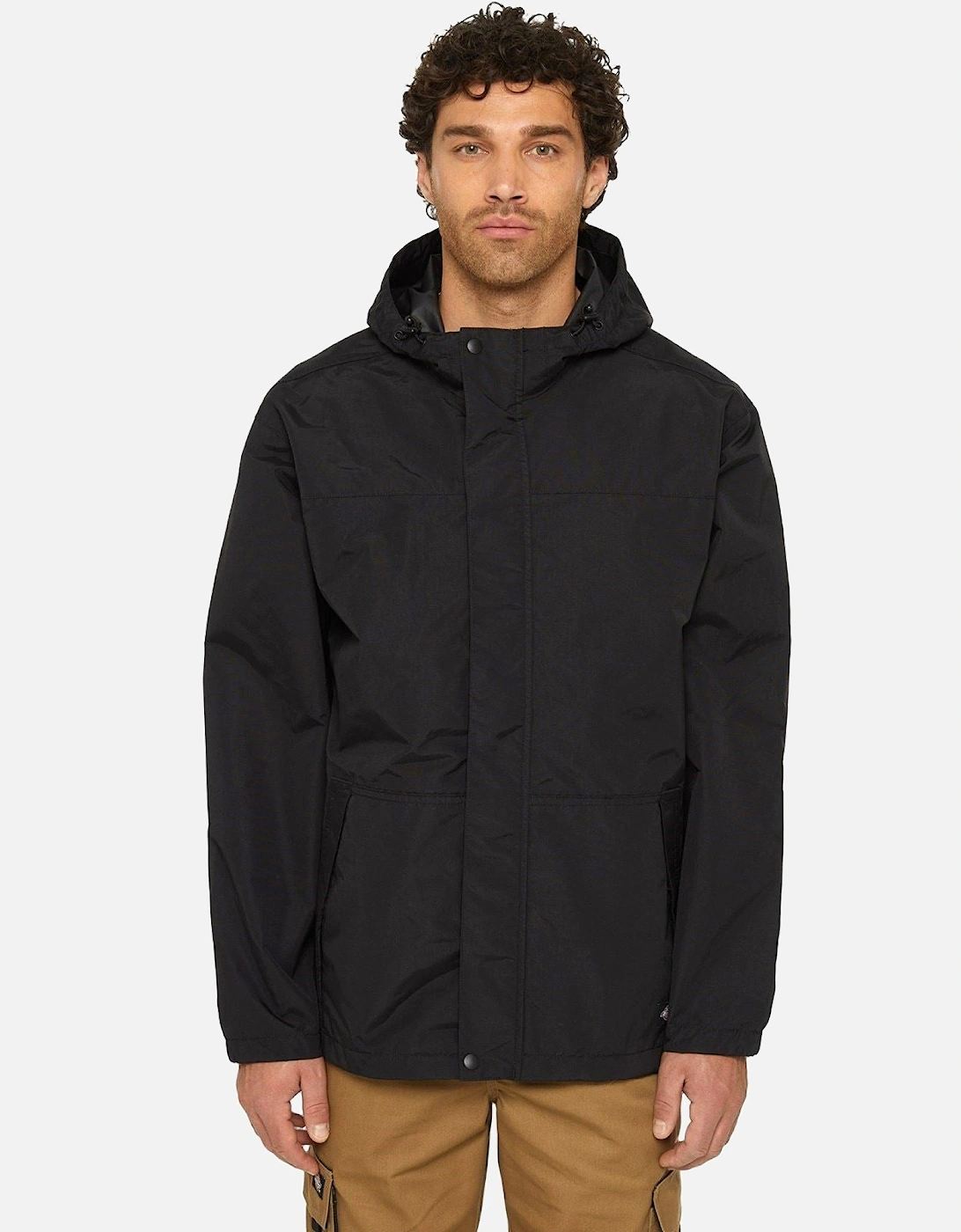 Waterproof Men's Black Rain Jacket