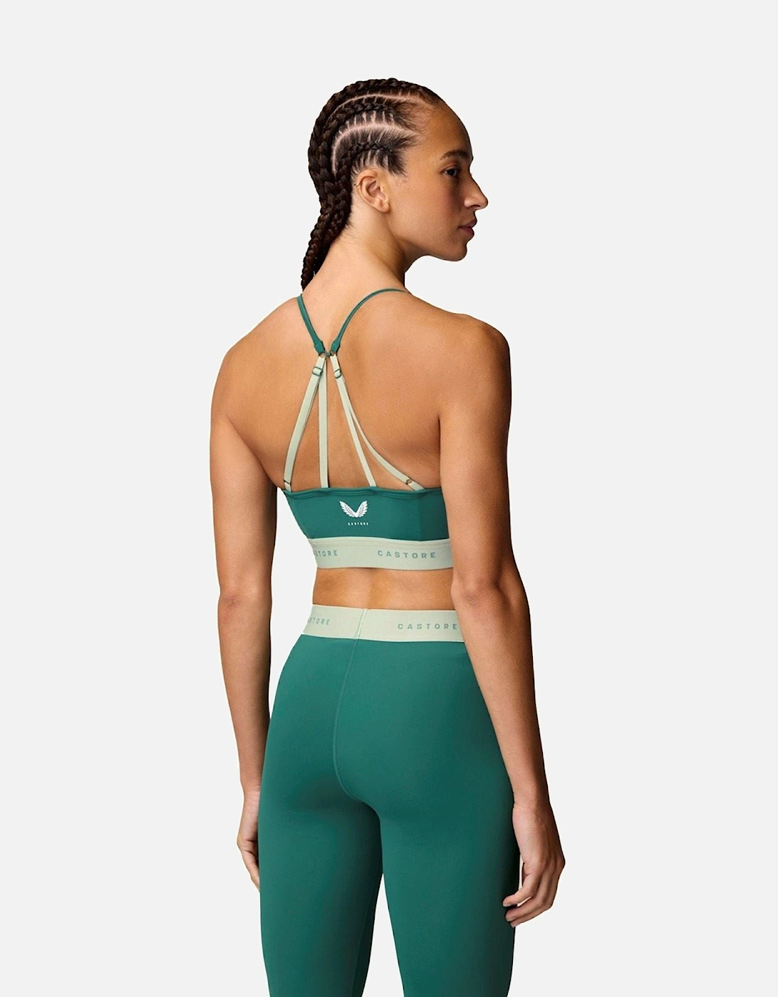 Low Support Sports Bra Polyester Women's Dark Turquoise Sports Bra