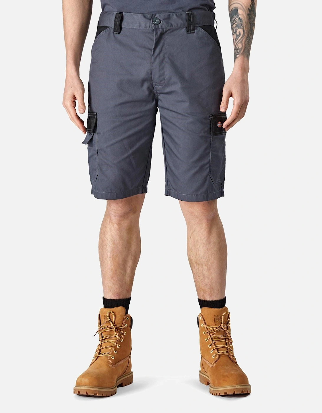 Everyday Polyester Men's Grey Knee-Length Shorts
