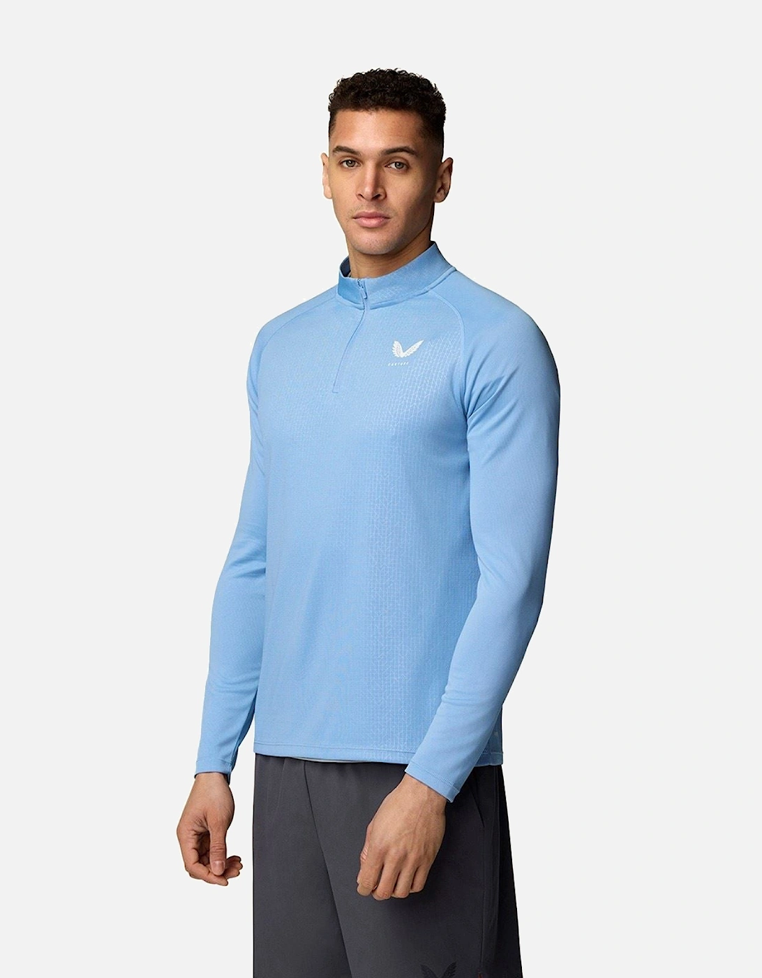 Adapt 1/4 Zip Top Polyester Men's Black