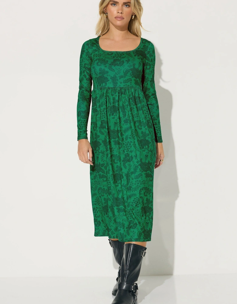 Petite Paisley Tea Dress