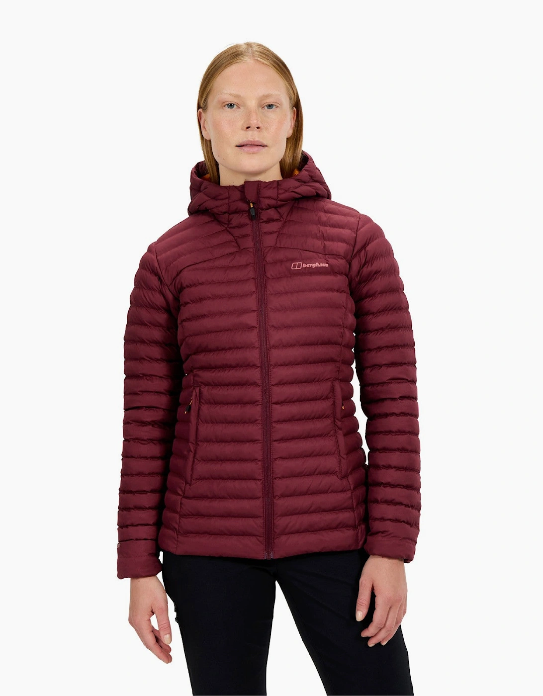 Women's Berghaus Womens Nula Micro Padded Hooded Jacket - Red - Size: 18