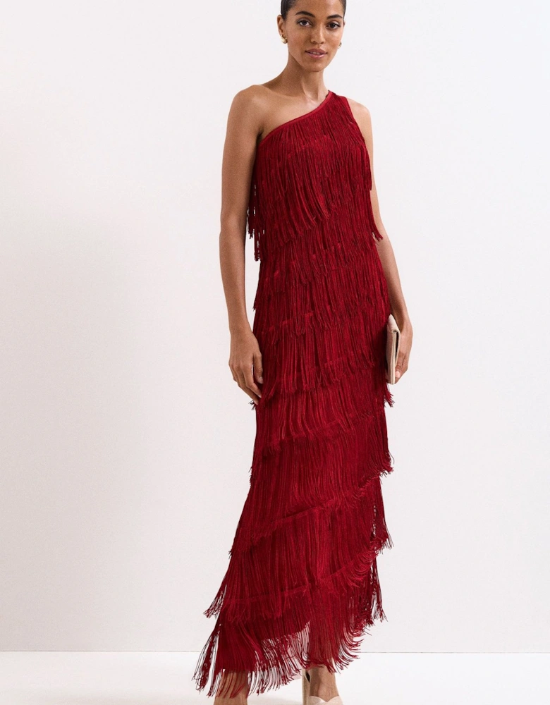 Otto A-Symmetric Neck Maxi Dress