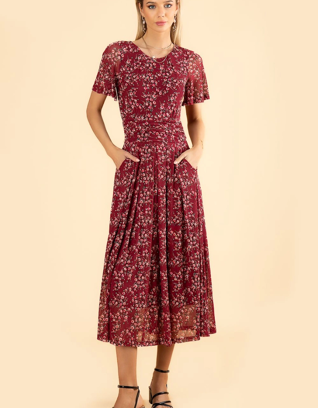 Julita Print Mesh Maxi Dress, 2 of 1