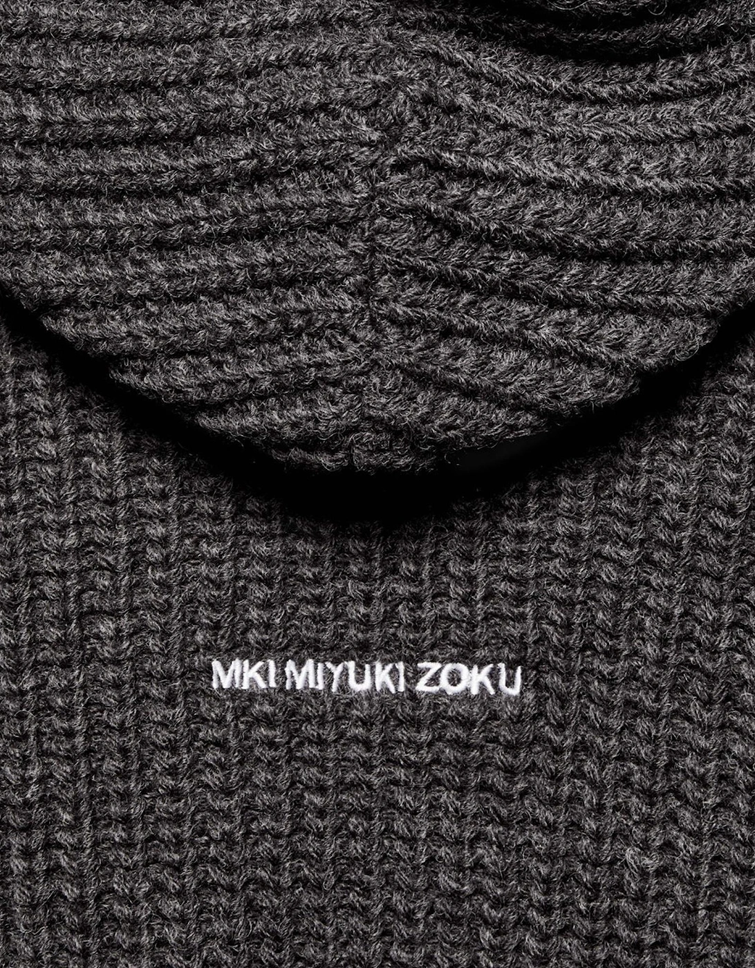 Oversized Chunky Rib Knit Hoodie