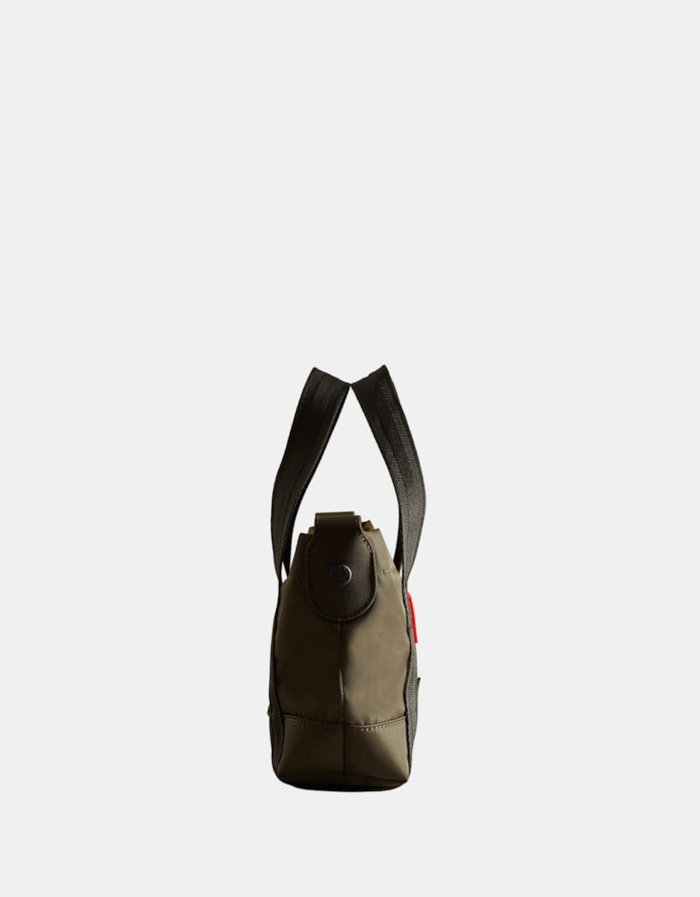 Nylon Mini Topclip Tote - Dark Olive