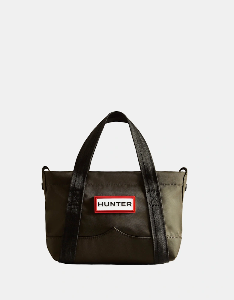 Nylon Mini Topclip Tote - Dark Olive