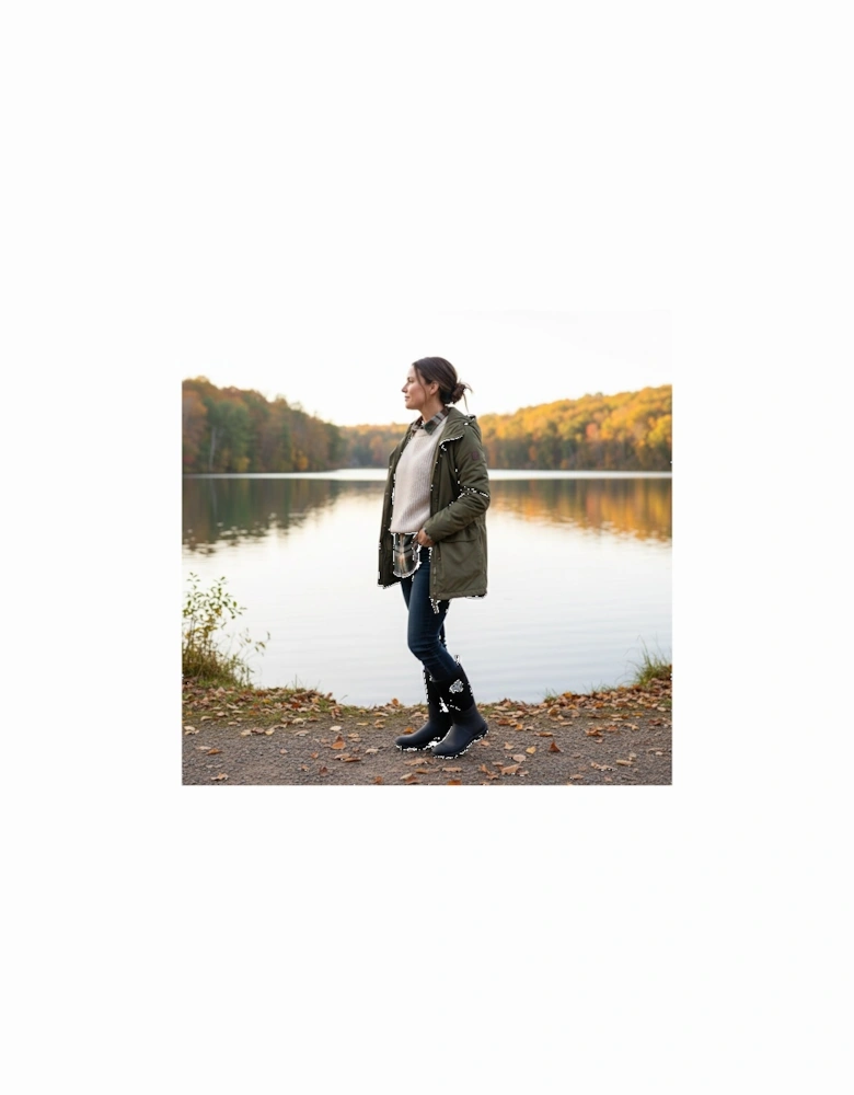 RUTLAND MID Unisex Neoprene Wellies Black