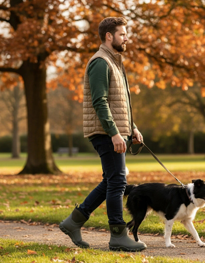 RUTLAND SHORT Unisex Neoprene Wellies Olive