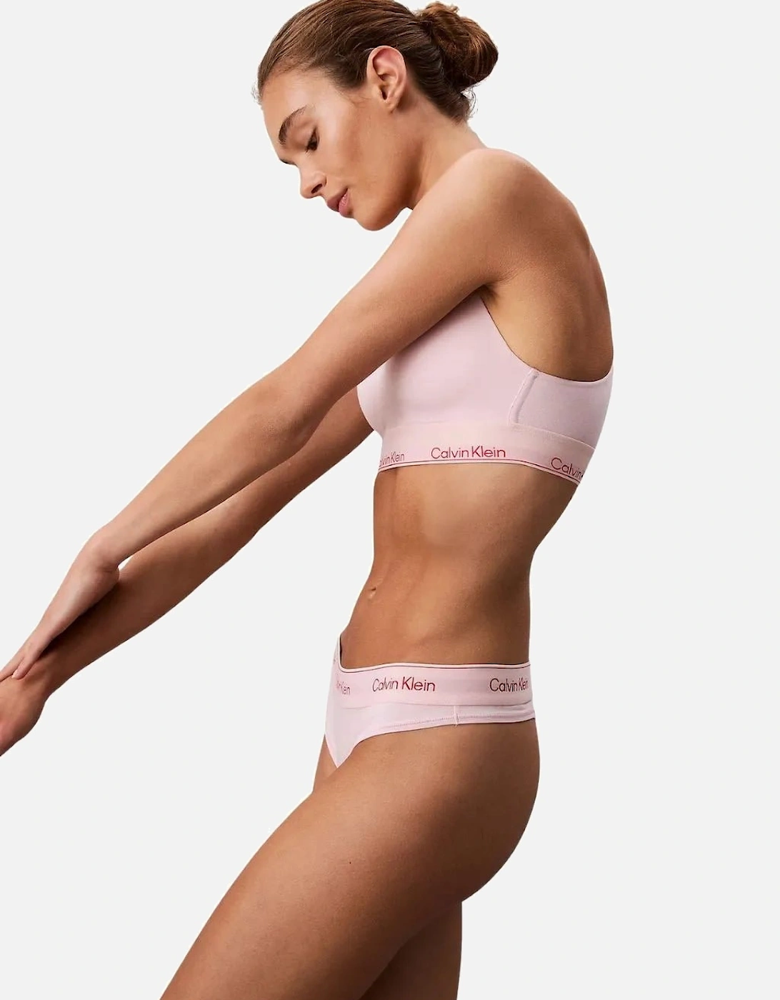 Icon Cotton Modal Thong, Potpourri Pink
