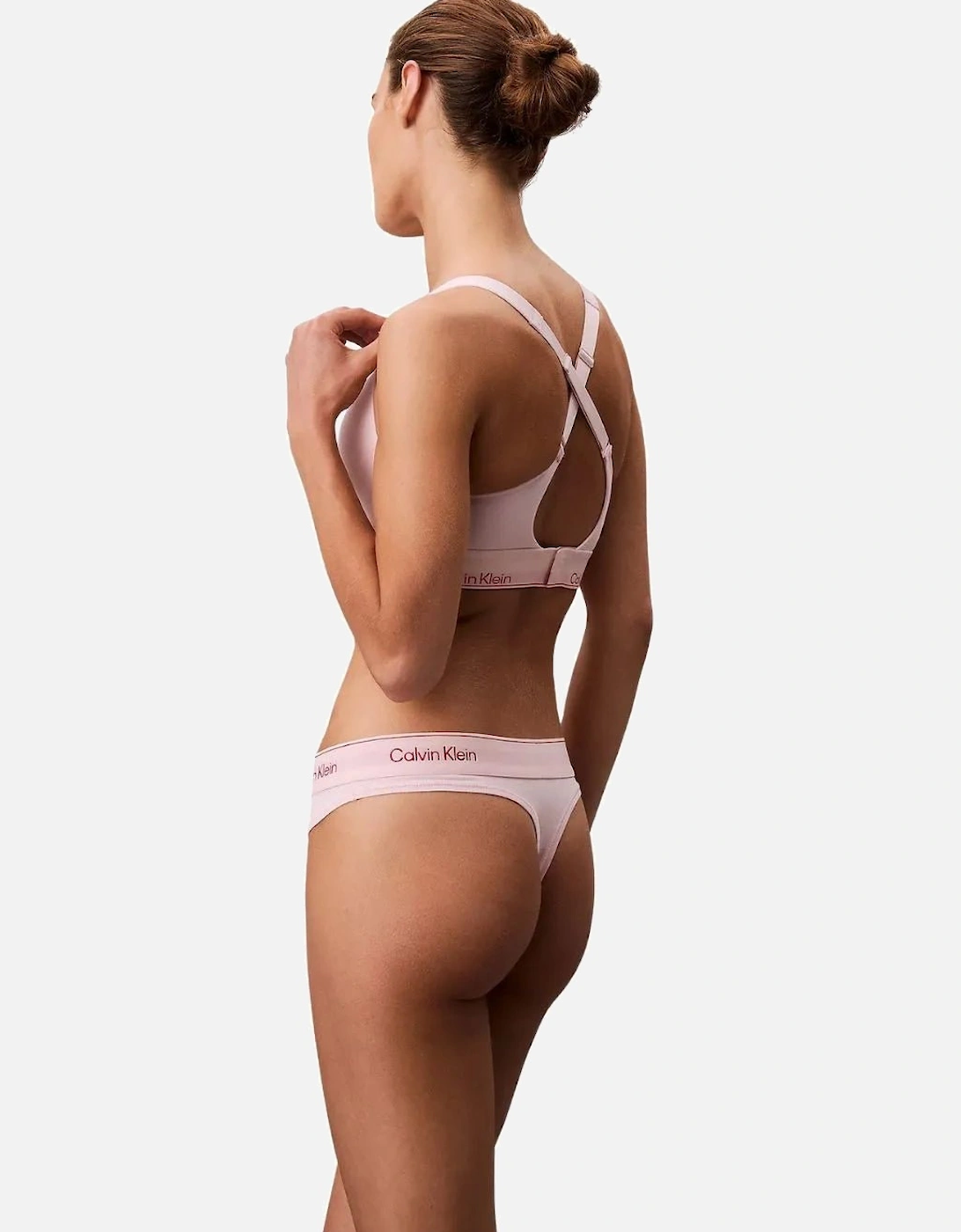 Icon Cotton Modal Thong, Potpourri Pink