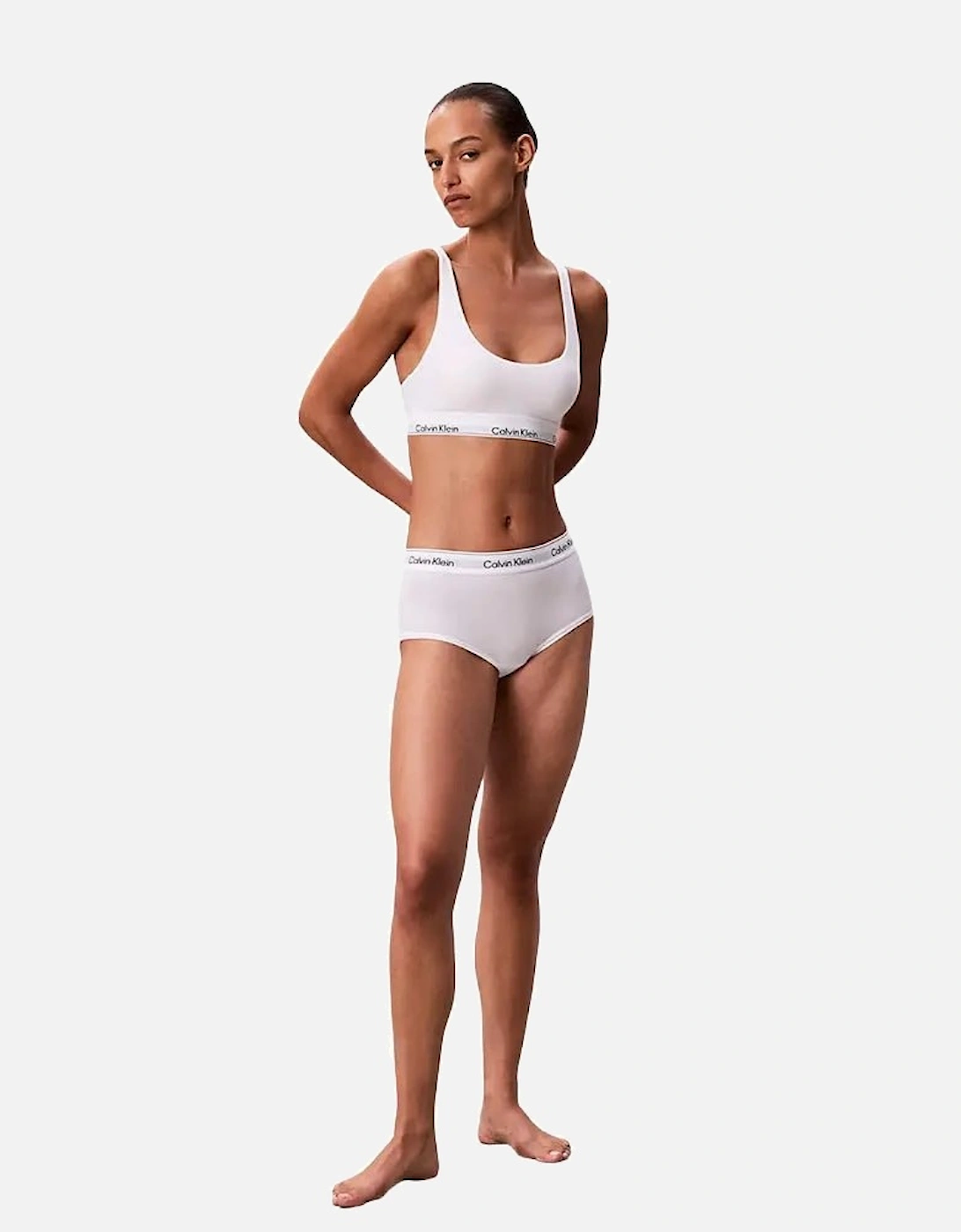 Icon Cotton Modal Boy Short, White