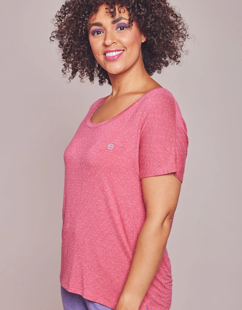 'Slumber Tee' Polka Dot Pyjama Top