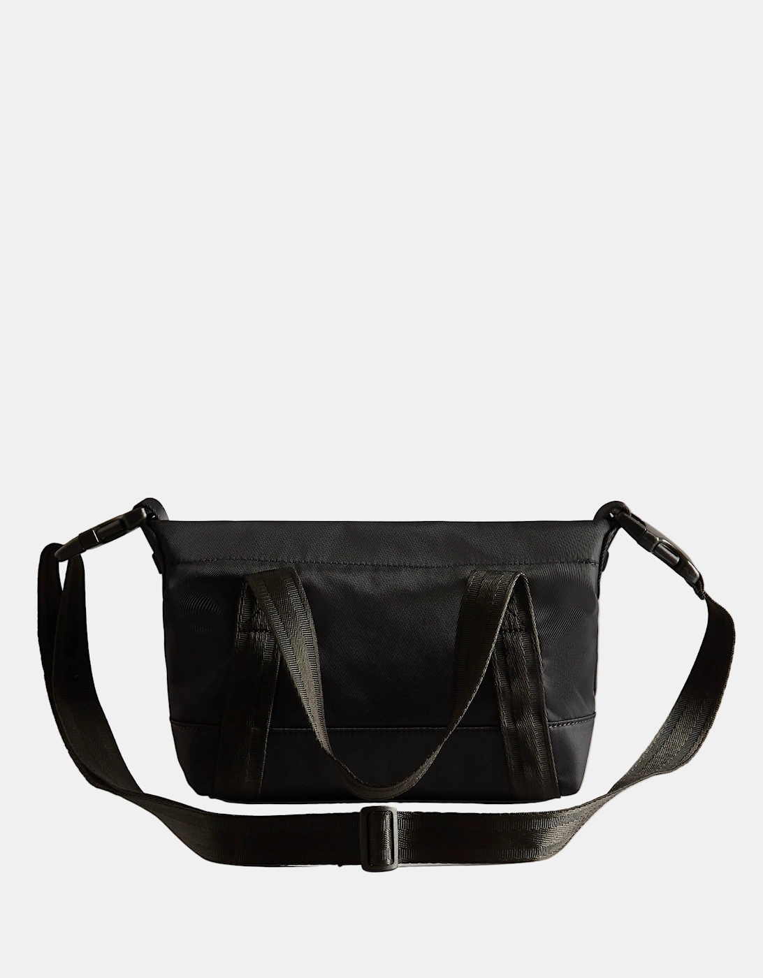 Nylon Mini Topclip Tote - Black