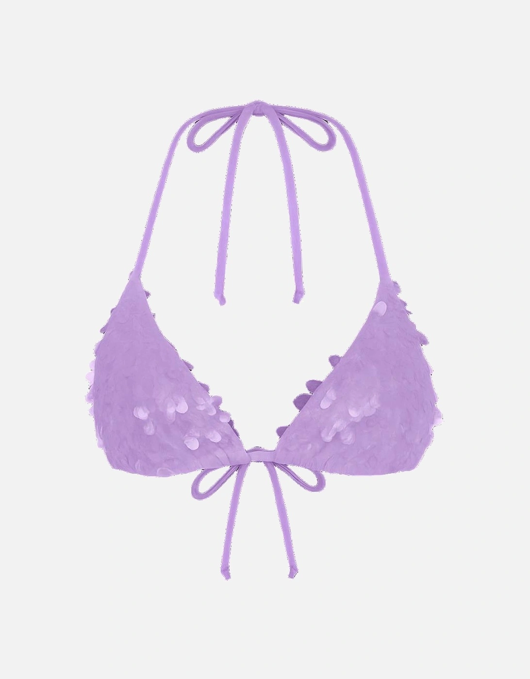 Sienna Sequin Embroidery Bikini Top - Lilac, 2 of 1
