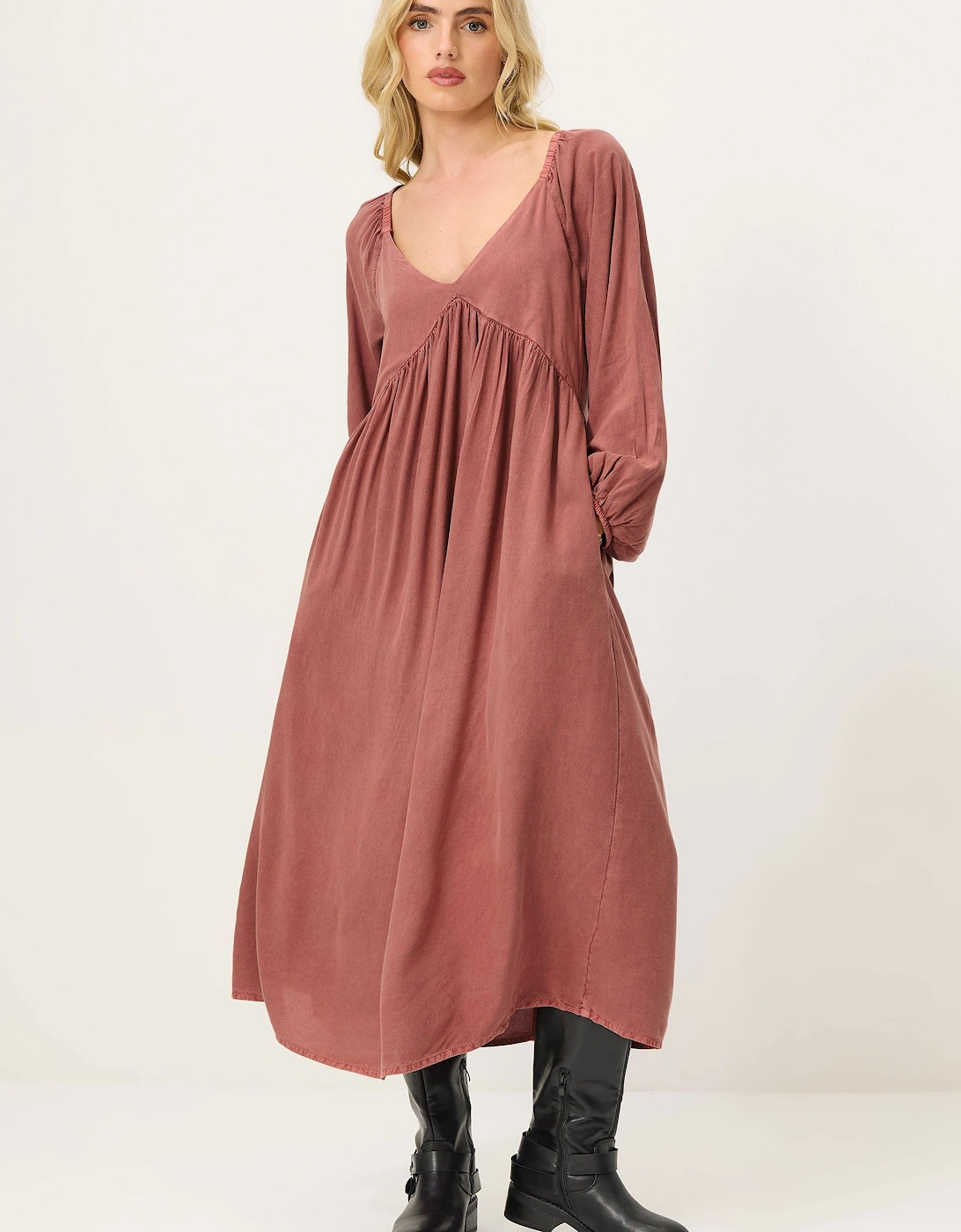 Petite Tie Smock Dress, 2 of 1
