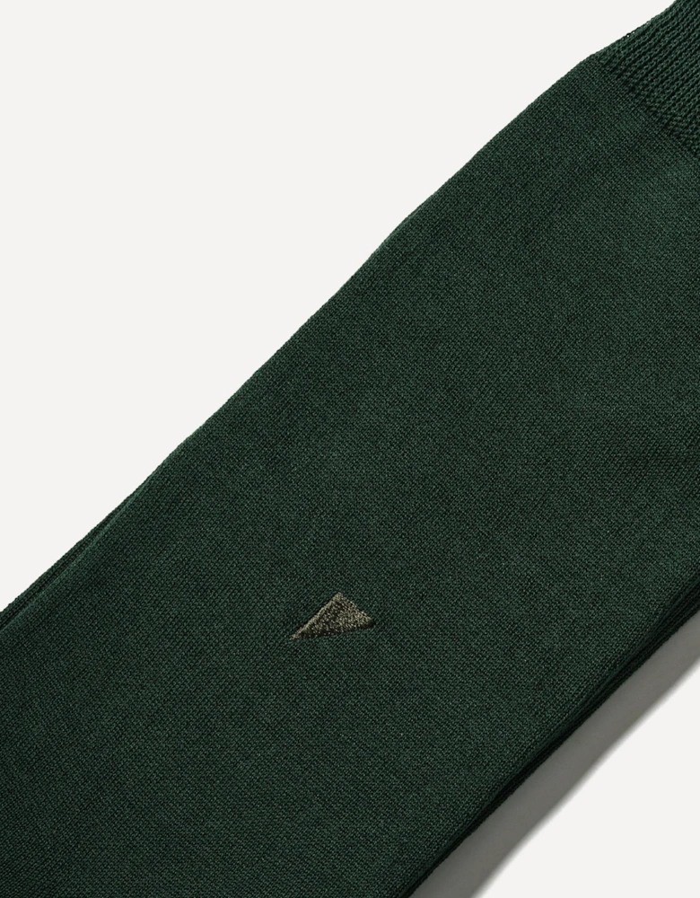 Cotton Bottle Calf High Socks