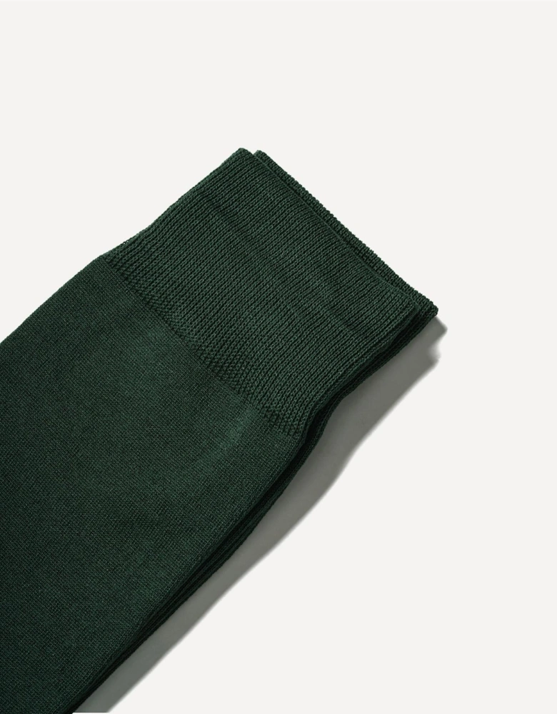 Cotton Bottle Calf High Socks