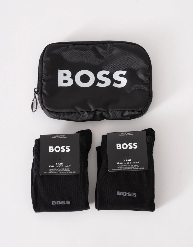 BOSS Orange Mens 2 Pack RS Bag & Socks Giftset - Black 001