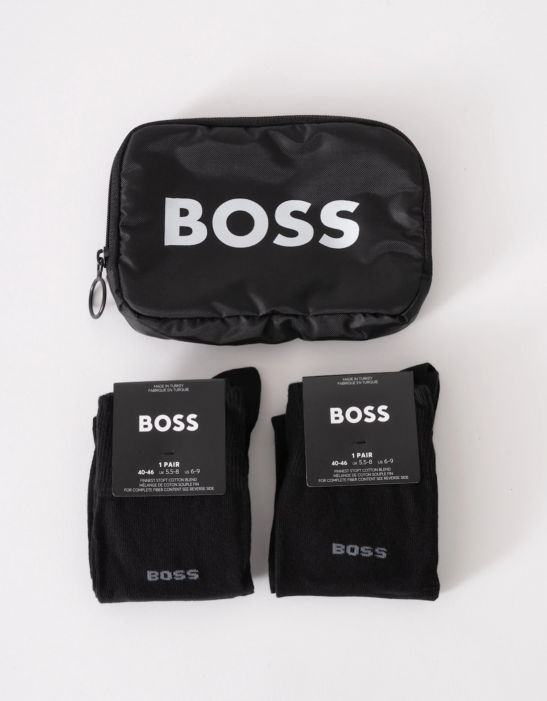 BOSS Orange Mens 2 Pack RS Bag & Socks Giftset - Black 001, 4 of 3