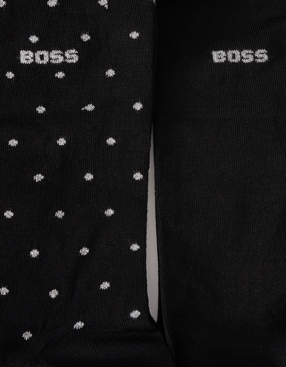 BOSS Orange Mens 2-Pack Mercerised Cotton Sock Gift Set - Black 002