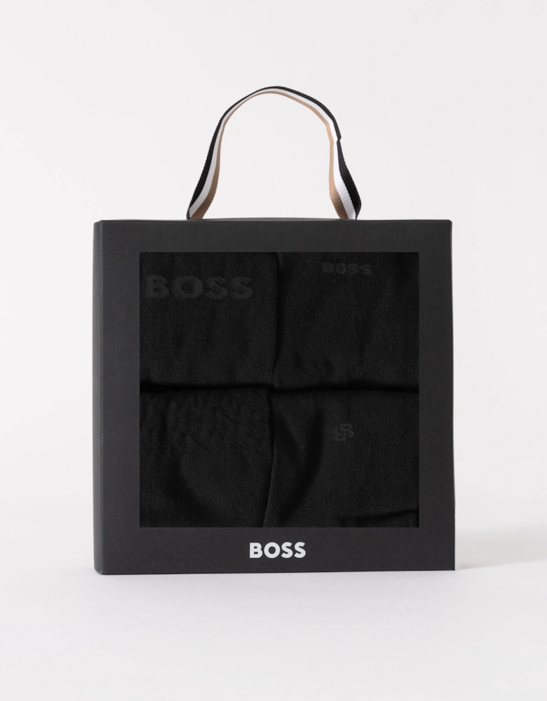 BOSS Orange Mens 4 Pack RS Iconic Sock Gift Set - Black 001