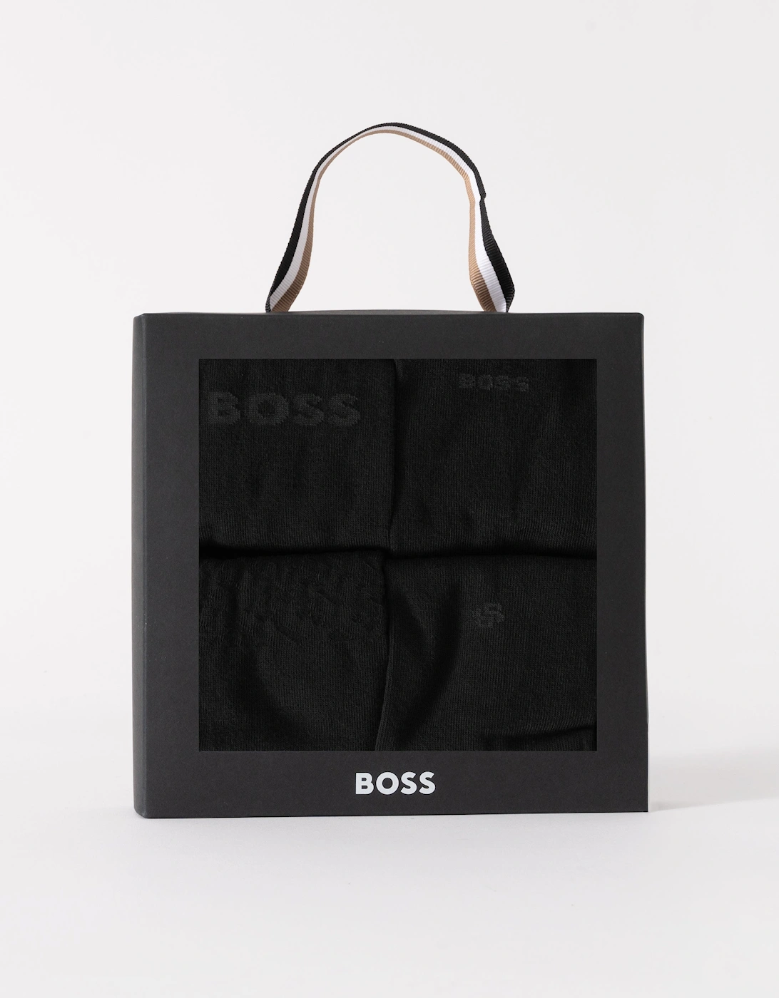 BOSS Orange Mens 4 Pack RS Iconic Sock Gift Set - Black 001