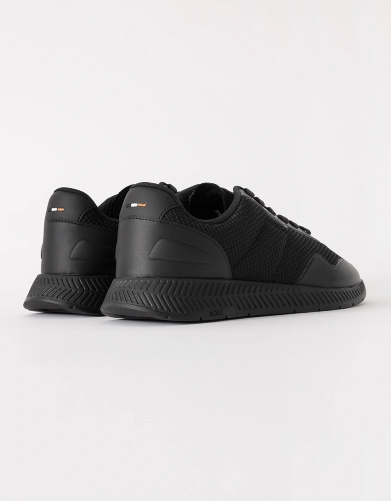 BOSS Orange Titanium Runner Meth Trainers - Black 005