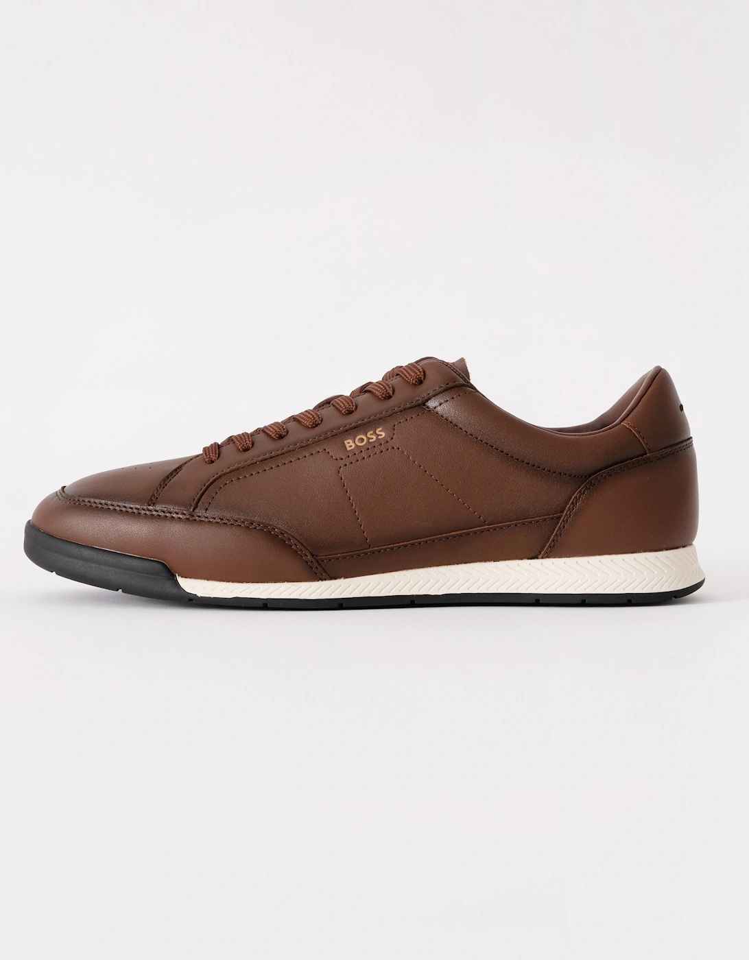 BOSS Orange Nitan Low Profile Bu Mens Trainers - Medium Brown 210