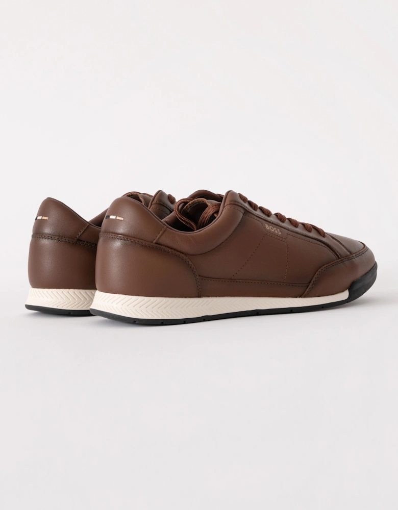 BOSS Orange Nitan Low Profile Bu Mens Trainers - Medium Brown 210
