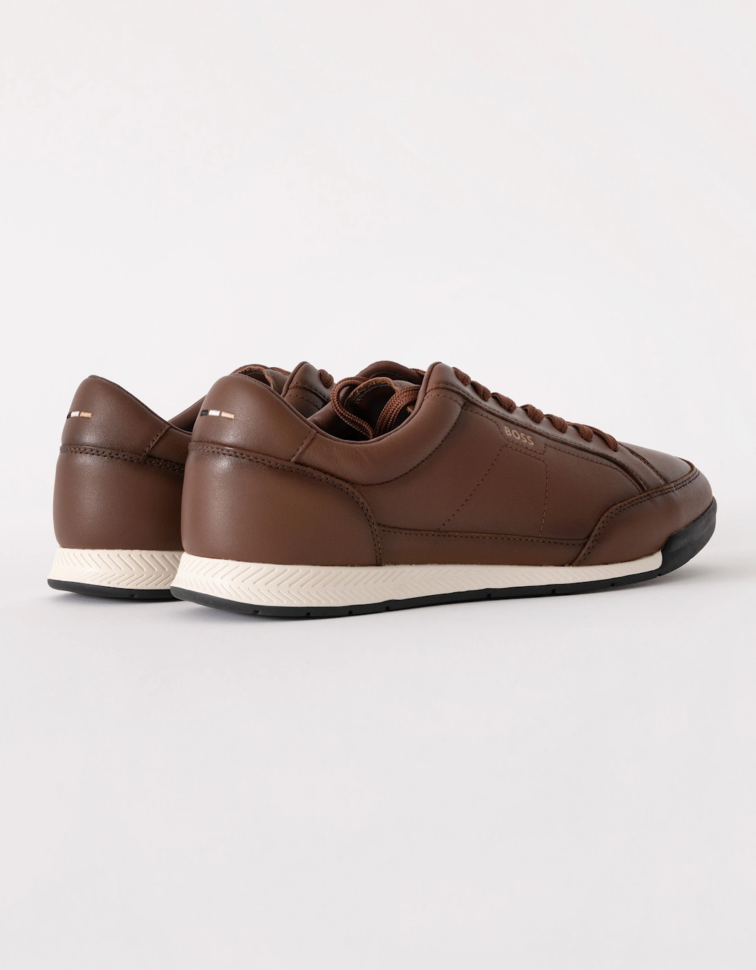 BOSS Orange Nitan Low Profile Bu Mens Trainers - Medium Brown 210