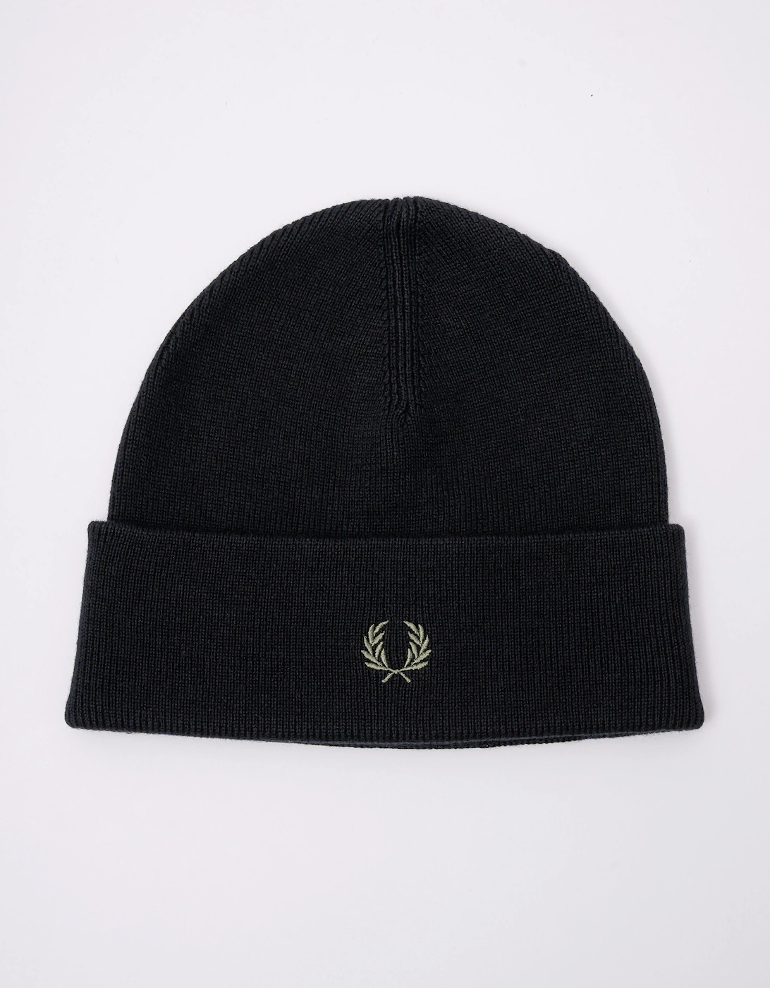 Mens Classic Beanie - Black/Laurel Wreath Green W90, 4 of 3