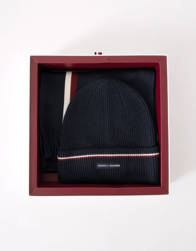 TH Wool Beanie & Scarf Gift Set - Space Blue