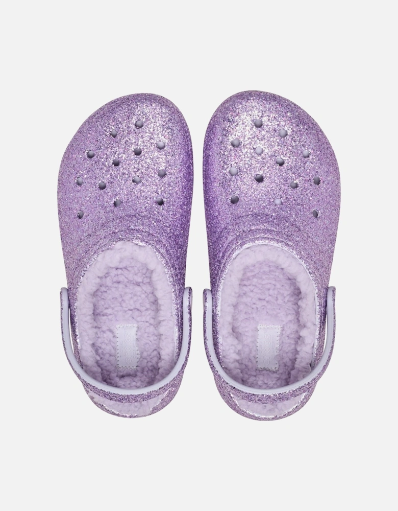 Classic Lined Clog Thermoplastic Kid's Purple Moon Clogs